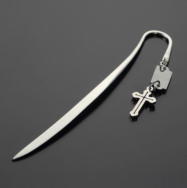 Bookmark Retro Vintage Cross Pendant Bookmarks Metal Alloy Document Book Mark Letter Opener Personalised Gift Bible Accessories5098781