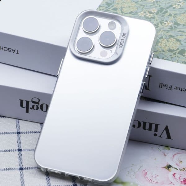 New fashionable phone case compatible with Apple phone case Pro Max, new Simple Plus color silver material, iPhone full coverage phone protective case