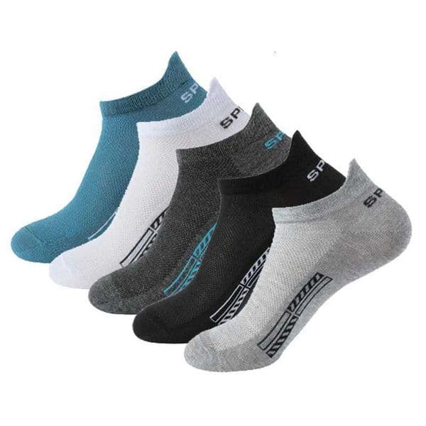 5 Pairs Cotton Short Socks for Male High Quality Womens LowCut Crew Ankle Sports Mesh Breathable Summer Casual Soft Men Sock W251022