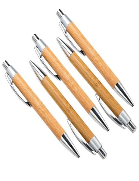 Wooden product company eco promo marketing engrave logo click natural bamboo ball pen ballpoint writing pen stationery7300403