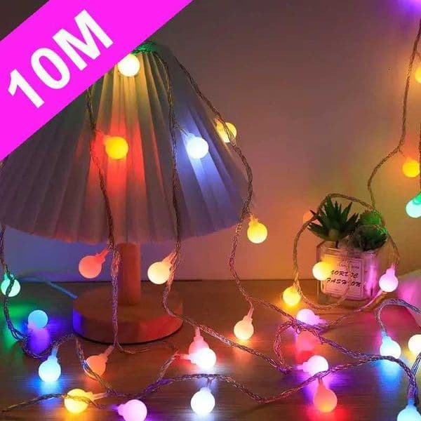 Festoon Christmas Lights Tree Multi Coulor 5V Fairy Lights Balls Usb Camping Lights String Garland Led Lights DecorationsXJ251022