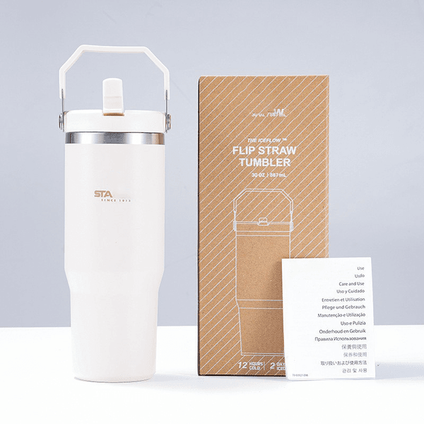 30oz with Lids 304 Stainless Steel Thermo Bottle Car Water Cup Insulated Cold Drink Vacuum Cup Travel Thermal Mug For Sport M260225 Q260403