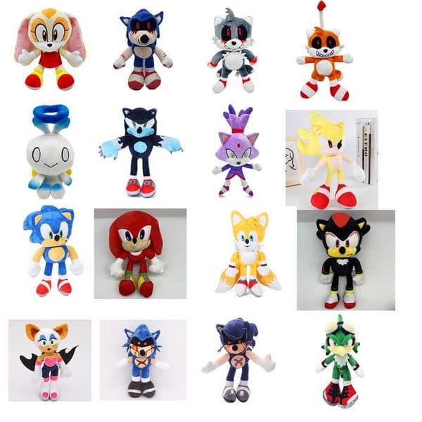 New Hot Super Sonic Mouse Plush Toy Multi Style Friend Stuff Plush with PP cotton filled Doll Kid Birthday Gift