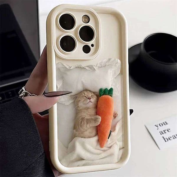Candy Color Cute Cat Phone For 13 Case Iphone 11 15 14 12 17 16 Pro Max XR XS 7 8 SE Funny Matte Shockproof Cover Iphone 17 case