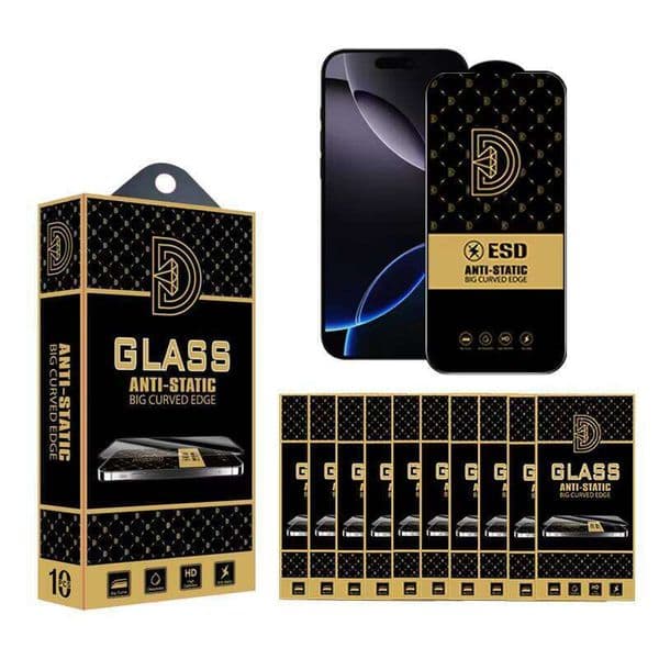 HD Anti-Static 3D Tempered Glass Screen Protector for iPhone Pro Max 16 Plus 14 15 Phone Accessories