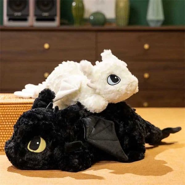 Toothless Dragon Plush Toy Kawaii Cartoon Dragon Plushie Anime Soft Stuffed Doll Home Decor Sleeping Pillow Gift