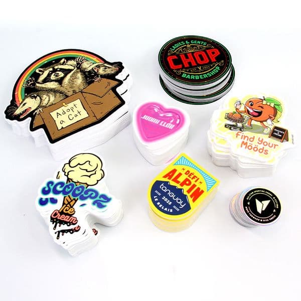 Professional Manufacturer Custom Business Labels Stickers Die Cut Waterproof Logo Sticker For Bottles Tubes Jars Bags Gifts Packages Promotion
