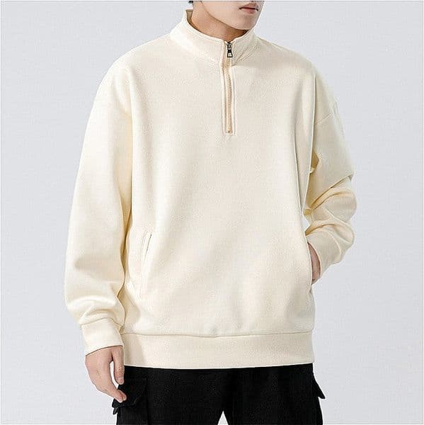 H241 Turtleneck Sweatshirt for Men Autumn Thickened Loose Trendy