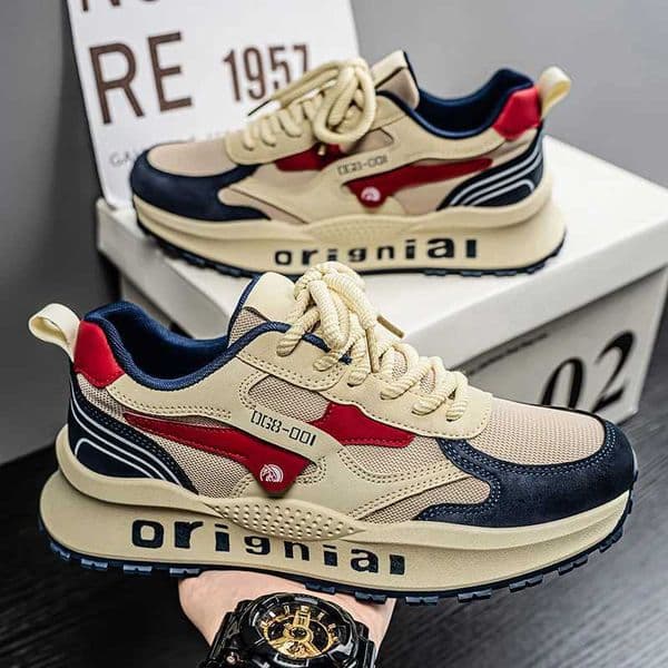 2025 spring mens new outdoor mesh sports shoes breathable comfortable soft sole casual shoes Z251022