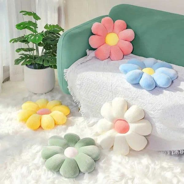 1pc soft and comfortable floral pattern cushion suitable for bedroom dormitory and home decoration W251024