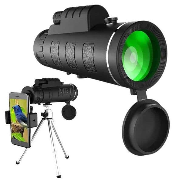 40X60 Zoom HD Profional Tescope Monocular Night Powerful Binoculars with Smartphone Hunting Cam Y251017