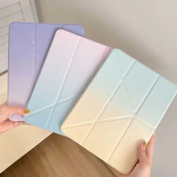 2025 New Gradient Flip Yfold Tablet Case for IPad 11th Gen A16 2025 Case for IPad Air 7 11 13 Inch M3 Funda Shockproof CoverXJ251024