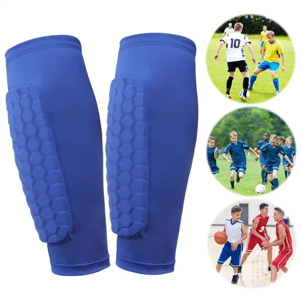 2026 new Defender with Honeycomb Football Shin Pads Ergonomic Lightweight Calf Protective Gear for Kids Youth Adults 251022 free shipping