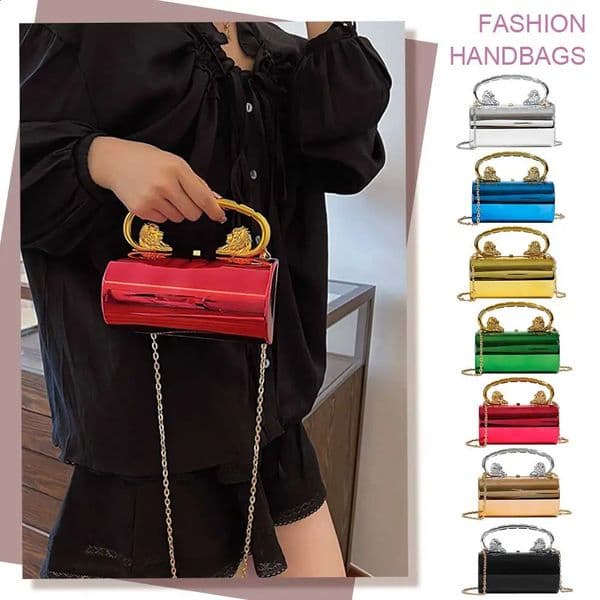 Acrylic Clutch Purse Cylinder Women Mini Evening Bag with Chain Crossbody Bag Hobo Bag for Wedding Prom Party 251023