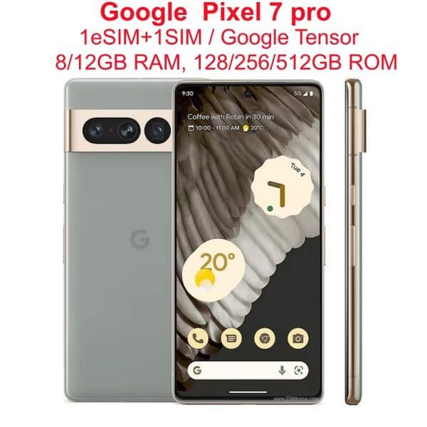 Cheap Price Refurbished Unlock Phones Original Google Pixel 7 Pro 5G 7pro 6.7" 12GB RAM NFC Octa Core Google Tensor G2 Original Unlocked 5G Smart Android Cell Phone