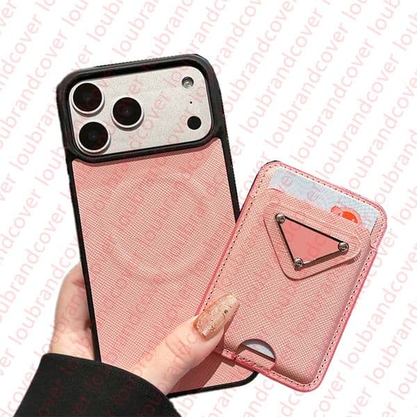 Designer Magnetic Phone Case MagSafe Card Holder For iPhone 17 Pro Max 16 Pro Max 15 14 13 12 16 Plus 17 air Case Good Grip Cover Support wireless charging Magnetic Case
