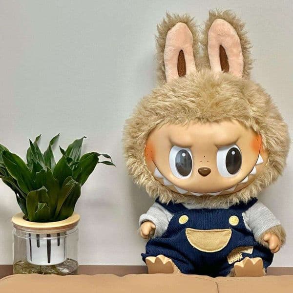 Big LABUBU The MONSTERS TIME To CHILL Serieslovely Vinyl Plush Doll Cute 37Cm Toys Unique Creative Gift New Presents In Stock Pop