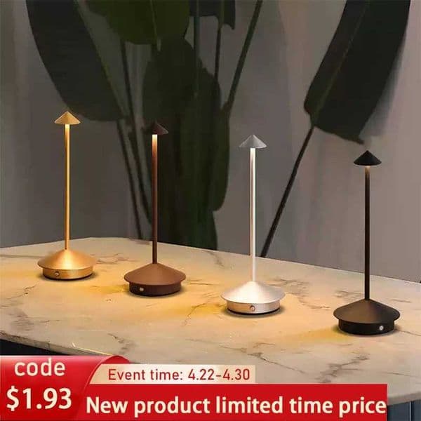 Rechargeable LED Table Lamp Creative Touch Led Hotel Bar Coffee Decorative Desk Lamp Stepless Dimming night light for bedroom W251114