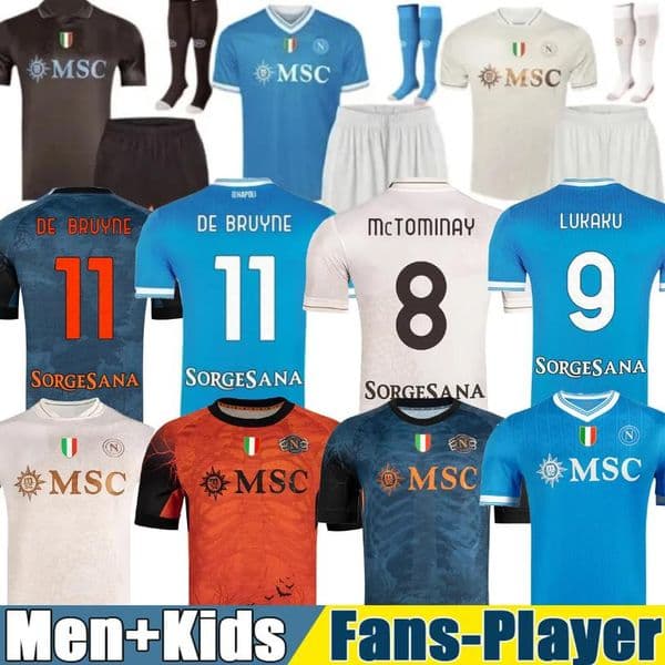 LUKAKU DE BRUYNE 25 26 soccer jerseys Maglia LANG LUCCA Naples 2026 BEUKEMA NERES Football Shirts McTOMINAY Napoli jersey top