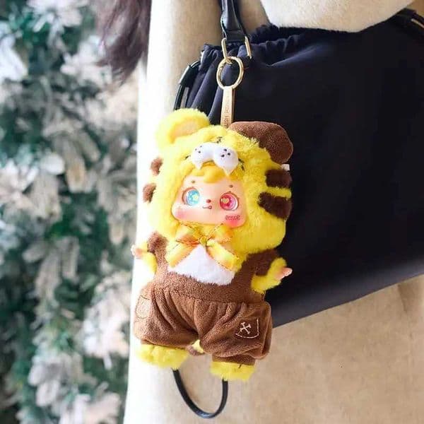 Kawaii Samuel Coffee Shop Series Plush Keychain Doll Bag Pendant Vinyl Action Figures Collectible Toys Mystery Box Gift X251025