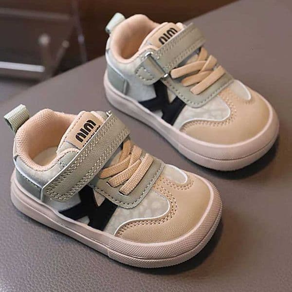 PU Leather Children Shoes Designers Kids Sneakers Ergonomics Softsoled Girls Sneakers Antislippery Sport Shoes Toddler ShoesT251025