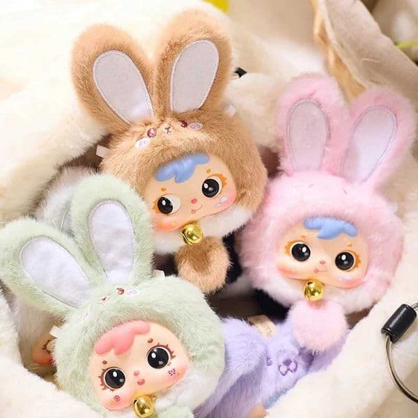 Kaii Samuel Mini Wealth Rabbit Series Blind Box Plush Toys Backpack Doll Pendant Desktop Ornament Mystery Box Birthday 0Gifts Z260525