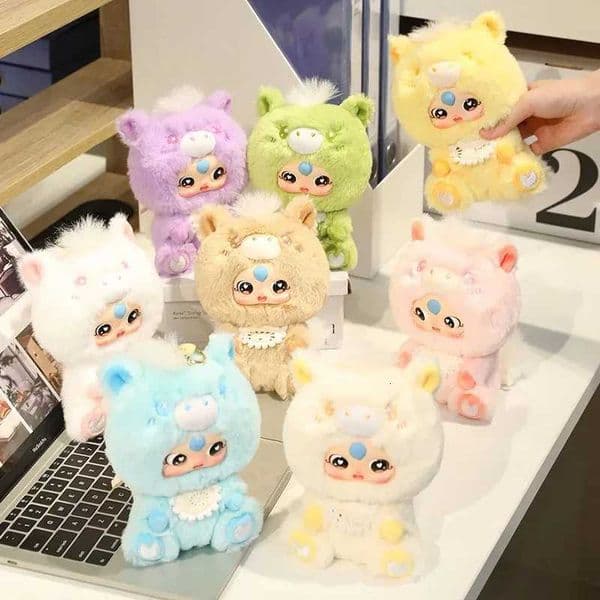 16cm629in Cute Colorful Vinyl Doll Plush Toy Backpack Pendant Plush Toy Childrens Christmas Gift Z251025