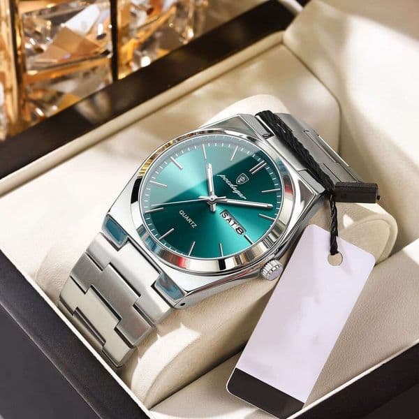 Swiss Brand Men's Watch New Ultra-thin Waterproof Quartz Wristwatch Live