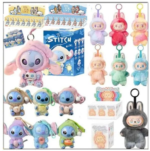 STITCHpopmart Blind box toy mokoko FALL IN WILD Gifts PIN FOR LOVE HAVE A SEAT EXCITING Macaron Color Party BIG INTO ENERGY 2526 doll 25L260420