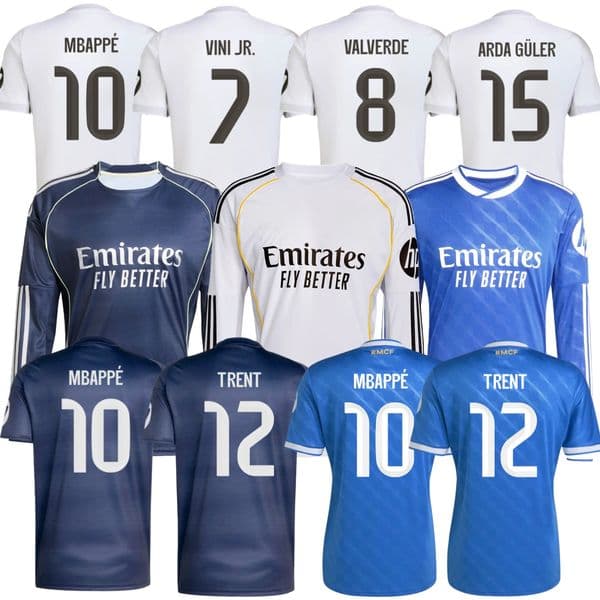 MBAPPE VINI JR soccer jerseys BELLINGHAM TRENT VALVERDE Football jersey kit 25 26 CAMAVINGA realmadrid Children Kids Shirt Madrids
