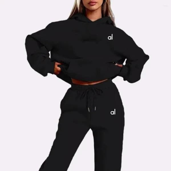2026 Designer Women Hoodies Yoga 2-Piece Letter Printing Sports Suit Sportswear Jogging Hooded Clothes Sweatpants Luxury Long Sleeve Pullover Casual Hoodie Free