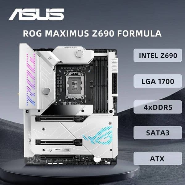ASUS ROG MAXIMUS Z690 FORMULA Motherboard Support Socket LGA1700 i914900K i712700K i512400F CPU 4xDDR5 USB32Gen2 PCIe50ATX