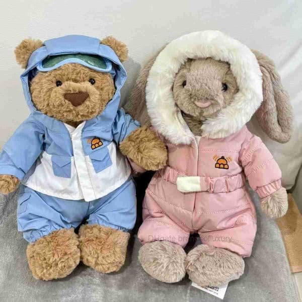 Toys 2026 Christmas Ski Outfit Barcelona Bear Ski Bunny Jacket Barcelona Bear Plush Toy genuine_jcG77K