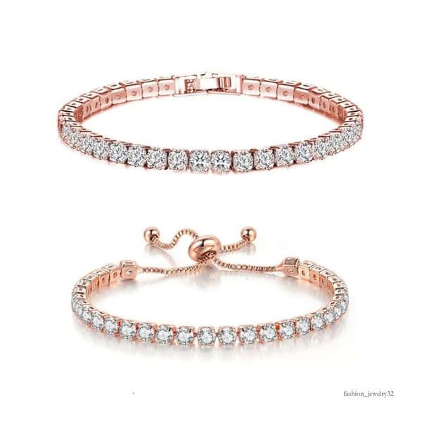 women small minimalist high grade crystal bracelet fashion designers design holiday gift accessories all brick tennis chain