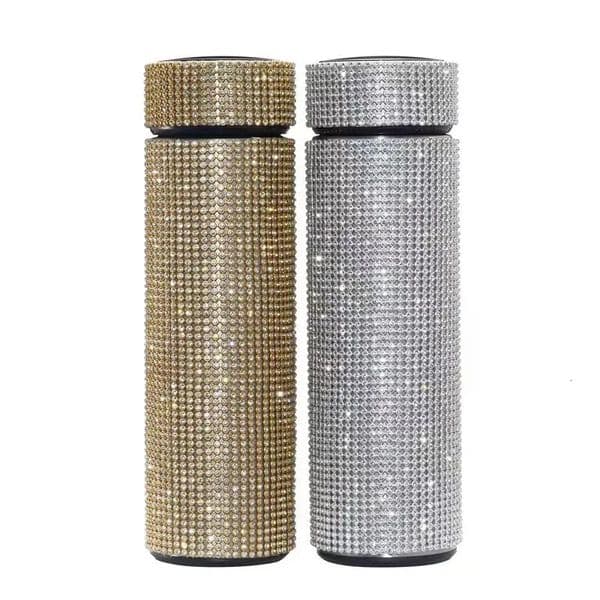500ml Stainless Steel Thermos Bottles Vacuum Flasks Bling Diamond Drink Water Bottle Insulated Cup Travel for Girls Gift 251024