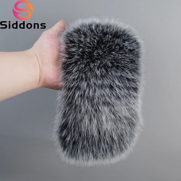 Natural Good Elastic Knitted Genuine Fox Fur Ring Scarves Warm Fox Fur Headband Women Winter Fashion Fox Fur Scarf 251023