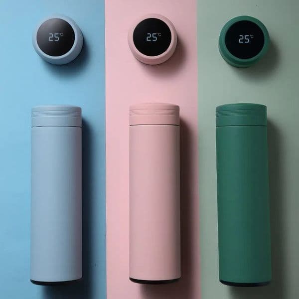 500ml Smart Water Bottle Stainless Steel Thermos Temperature Display Leakproof Vacuum Flasks Coffee Cup Milk Mug Christmas Gift 251028