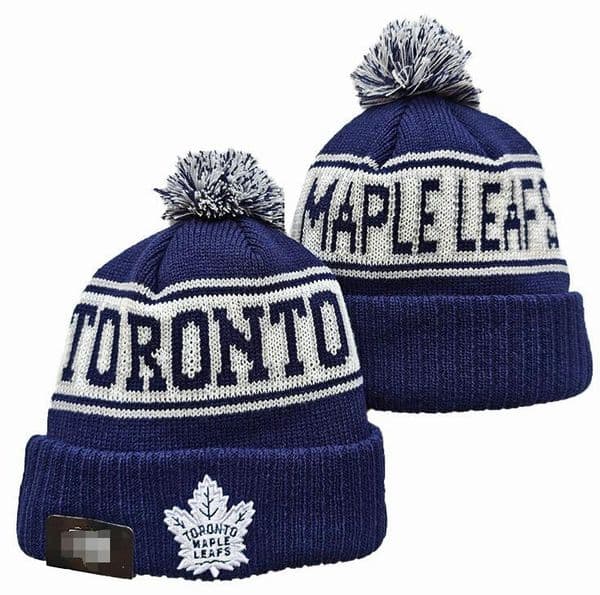 2025 Men Knitted Cuffed Pom MAPLE LEAFS Beanies WASHINGTON Bobble Hats Sport Knit Hat Striped Sideline Wool Warm BasEball Beanies Cap For Women a