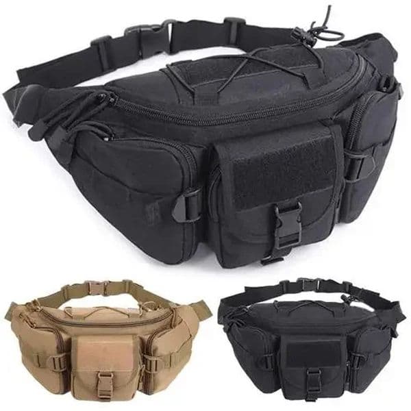 Outdoor Waist Bag Men Tactical Waterproof Molle Camouflage Hunting Hiking Climbing Fishing Nylon Belt Pack Combat Chest Bags 251028