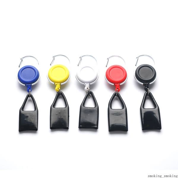 Silicone Lighter Leash Cover Wrapped For Regular Size Holder Sleeve Cover Clip with Keychain Safe Stash Retractable Smoking
