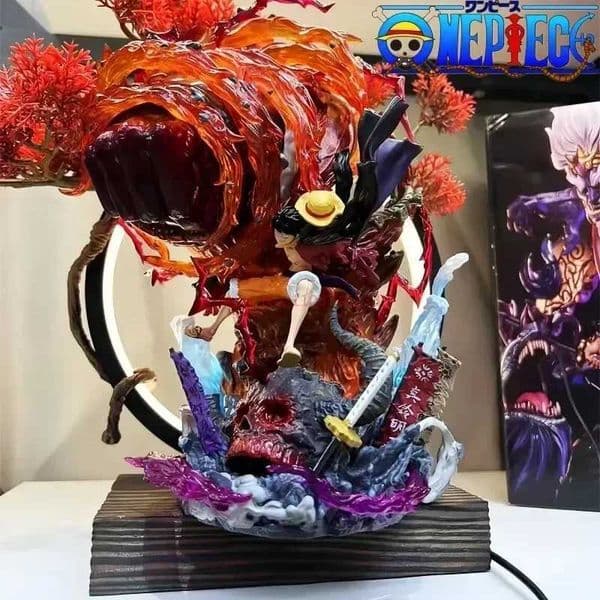 Hot One Piece Gk Anime Figure Luffy With Led Toys Gear 3 Figurine Red Roc Pvc Statue Collectible Model Decoration Birthday Gift Q251027