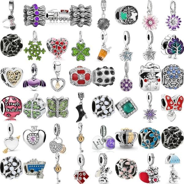 Designer Fashion Charms for Bracelets Necklaces 925 Sterling Silver Milk Tea Charm Ladies DIY Bracelet Accessories Beads
