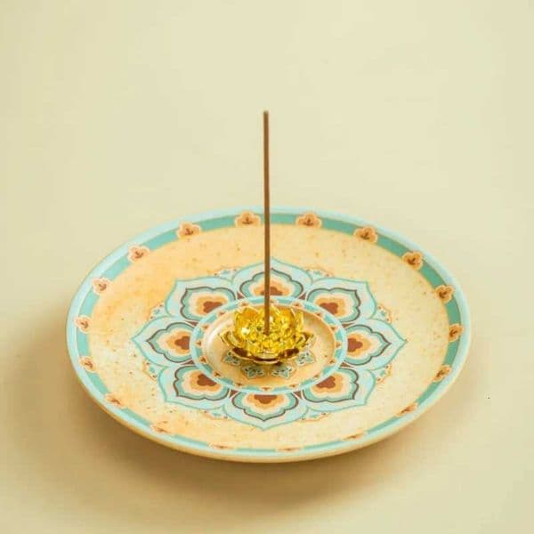Dunhuang burner line insert tray does not fall ash country wind merchandise lotus flower incense Z251028
