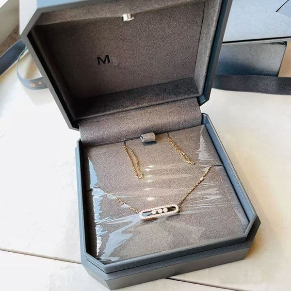jewelry designer necklace For Women Dias Love Metal Chain Thin Letter Pendant Charm Necklaces Valentines Day Gift88