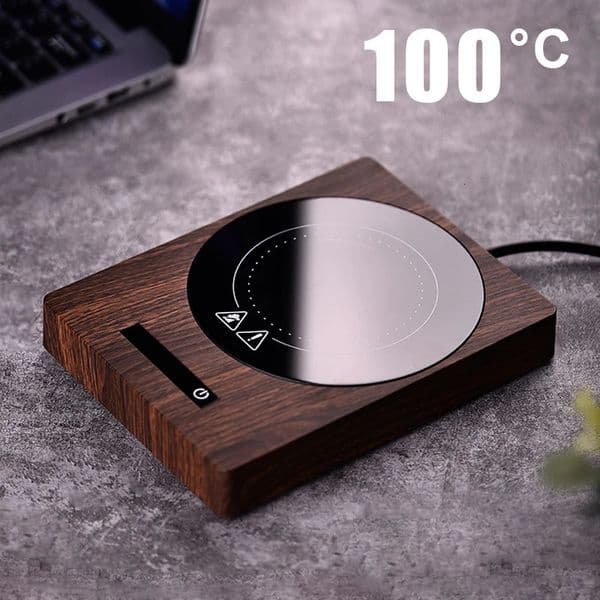 100C Cup Heater Mug Warmer Tea Makers Automatic Warmer Coaster 5 Gear Temperature Cup Heaters Coffee Milk Tea Heating Pad 251028BJ