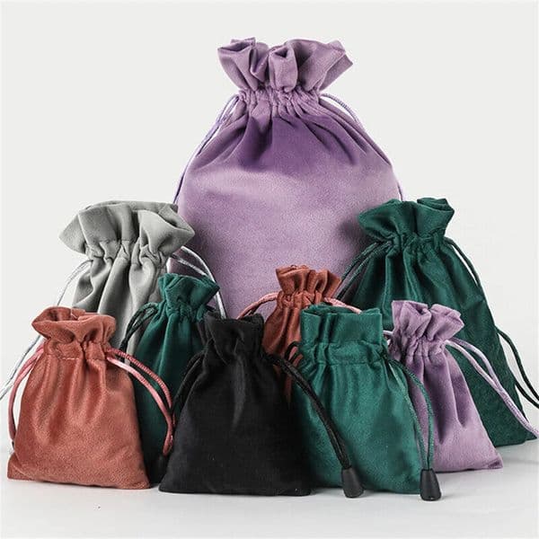 1 Pcs 6 Sizes Bags Linen Drawstring Gift Bag Pouches Cloth Christmas Bag Jewelry Bag Drawstring Pouches Large Velvet Bags 251020