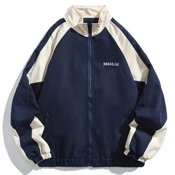 Reflective Striped Jacket Men Hip Hop Streetwear Coat Zipper Up Jacket Windbreaker Harajuku Thin Coats Sports Black Blue 251029