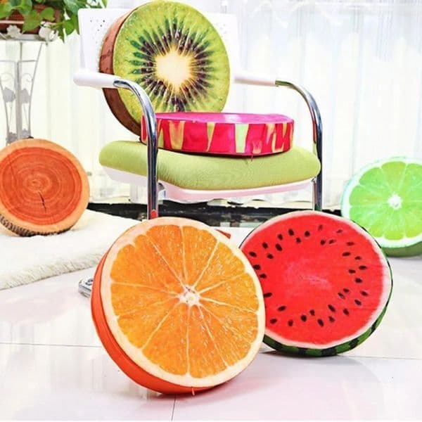 Comfortable Office Plush Toy Garden Dining Outdoor Funny Seat Pads Chair Cushions Fruit Seat Pads Round Pillow 251029