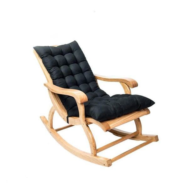 Rocking Chair Cushion Harmless Suede Fabric Garden Chair Seat Pad Quilted Thick Pearl Cotton Filled Soft with Ties for Outdoor 251029