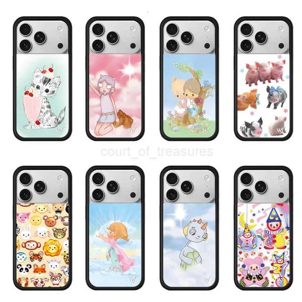 New 3D WF Baby time Phone Case for iPhone 17 Pro Max 16 15 14 13 12 Pro Max Plus 17 Music Party Pig Pigeon girl Cover M251029